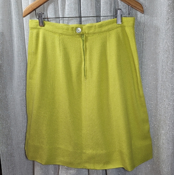 Vintage lime green skirt - Picture 2 of 4